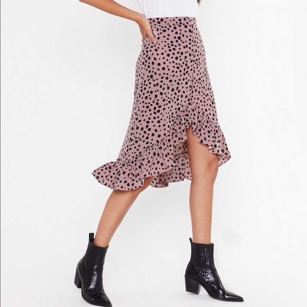 Polka Dot Midi Skirt - new with tag